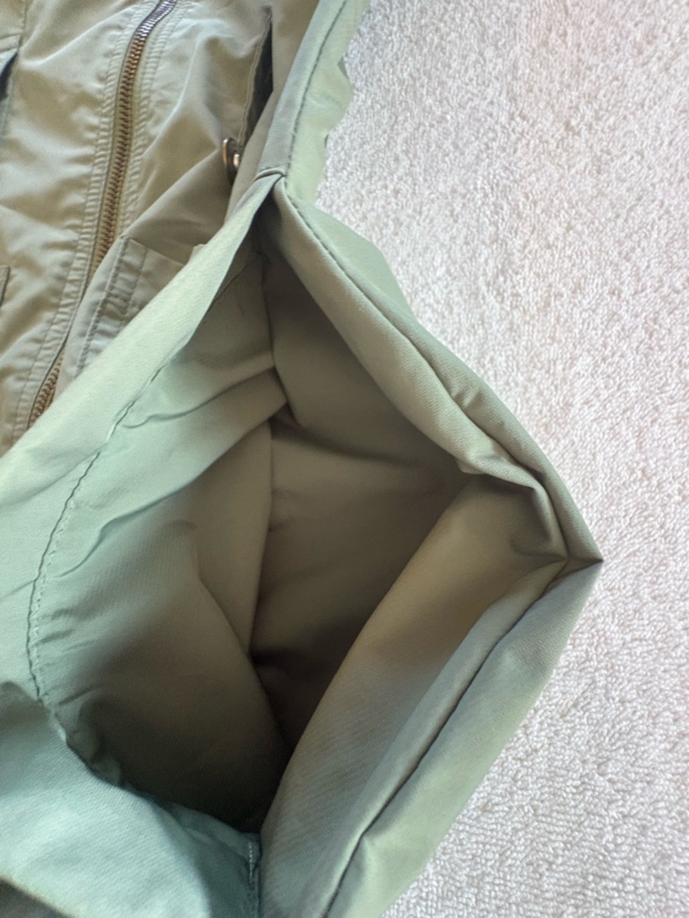 superdown Olive Utility Zip Mini Dress - Picture 7 of 11